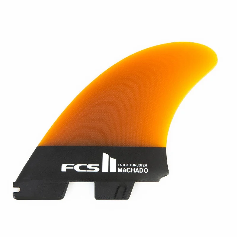 surfboard fins with carbon construction for lightness-FCS II THRUSTER - Machado PG Tri-Keel Large