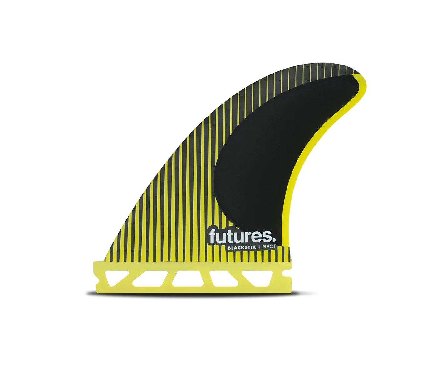 surfboard fins with strong base for stability-Futures P4 Blackstix