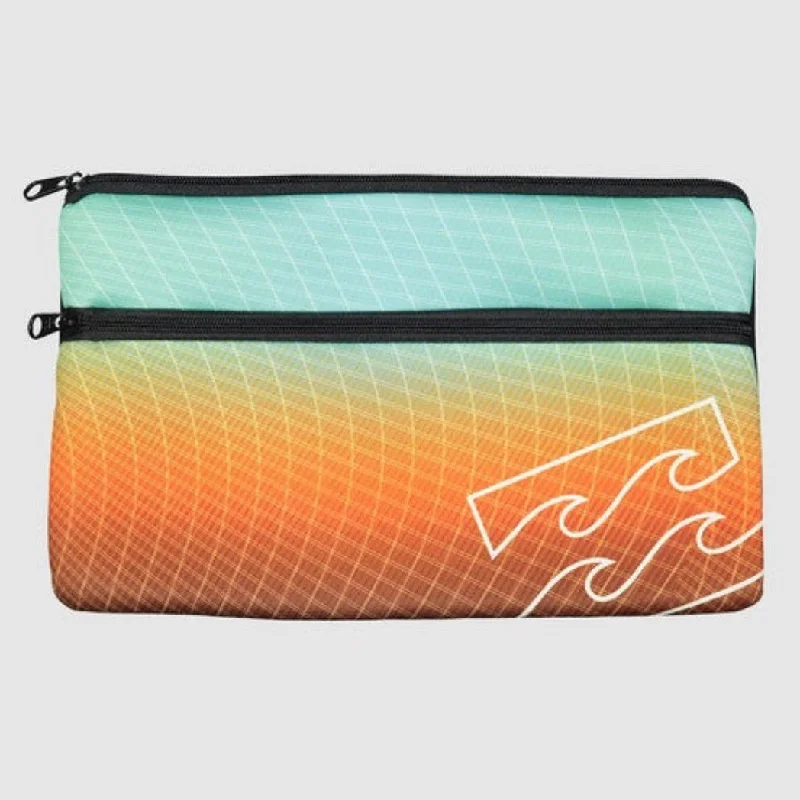 surf clothing for maximum comfort in the sun-Billabong Jumbo Pencil Case - Orange