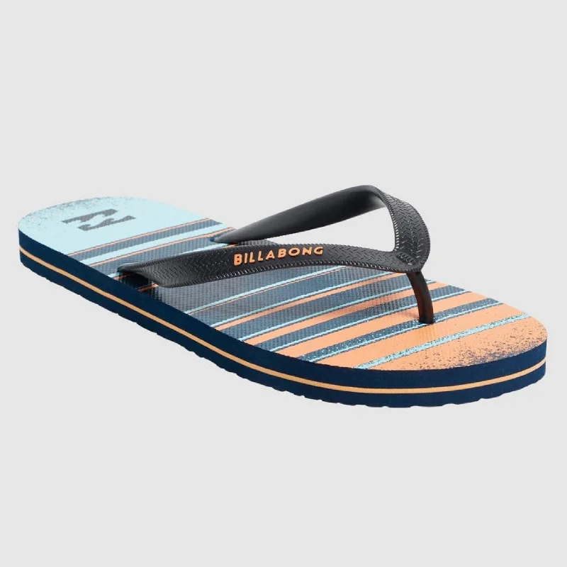 surf clothing for warm weather paddling-Billabong Men's Faded Thongs - Orange