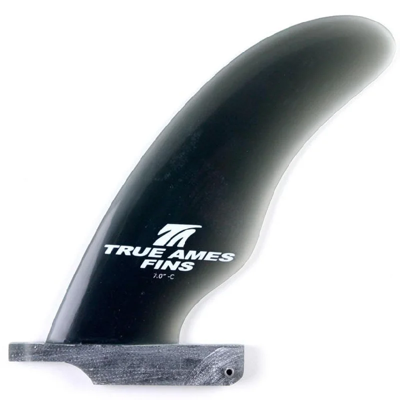 surfboard fins for all-around performance-True Ames Cutaway 8" - Smoke