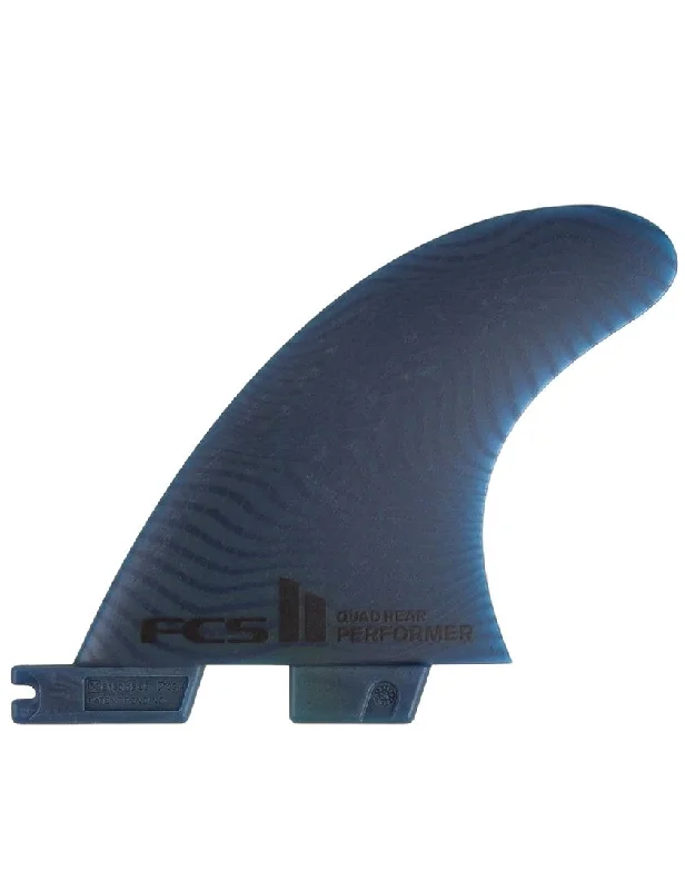 surfboard fins with dual-fin setup for stability-FCS II Performer Neo Glass Pacific Eco Quad Rear Fin Set - Medium