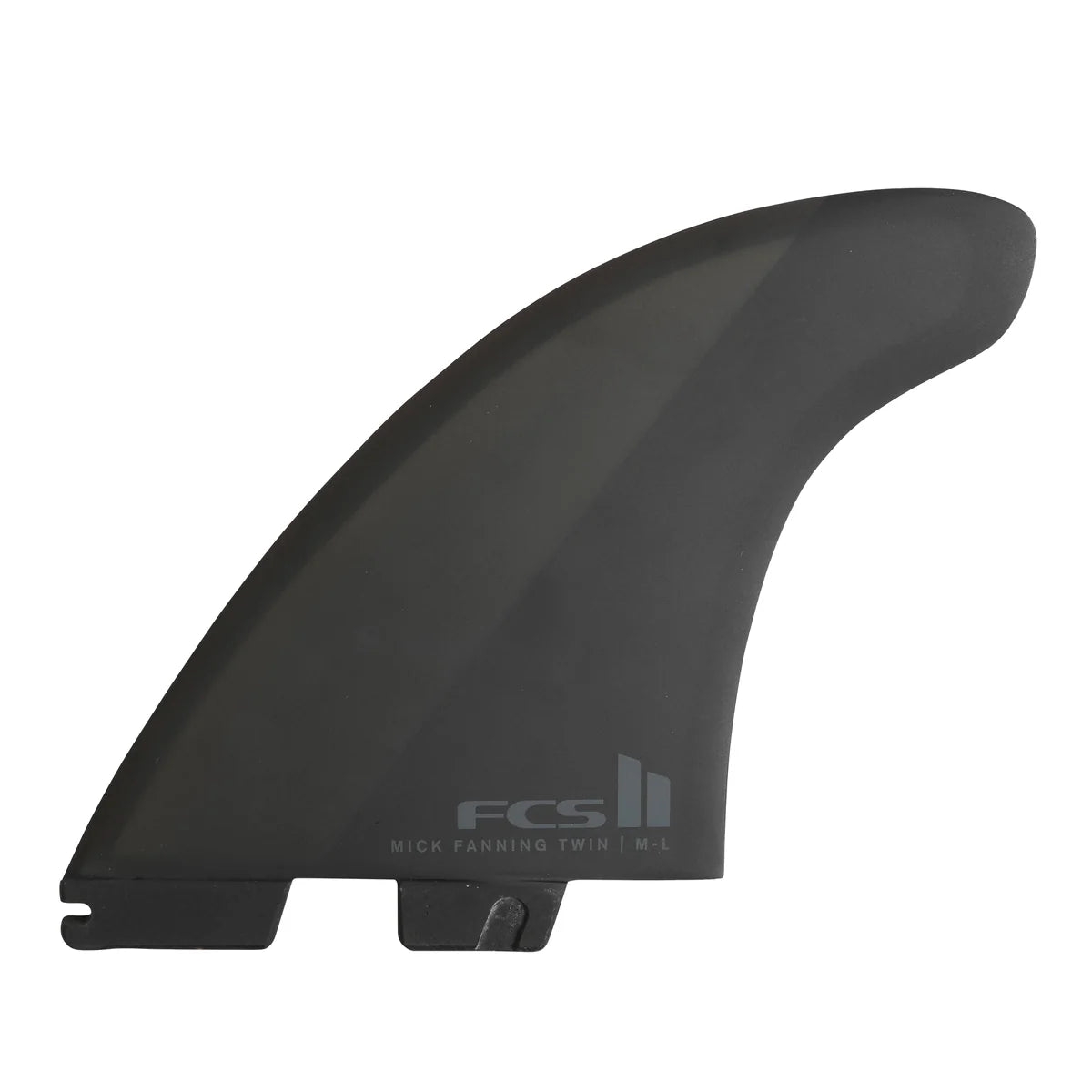 surfboard fins for better wave transitions and control-FCS II Mick Fanning Twin + 1 PC Twin Fins - Black/XL